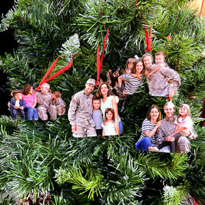 Custom Photo Gifts for Veteran Family Ornament 51acvp140924 - Ornament - GoDuckee