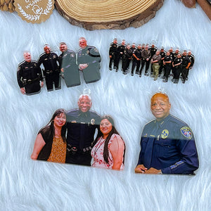 Custom Photo Gifts for Police Officer Ornament 121acvp140924 - Ornament - GoDuckee