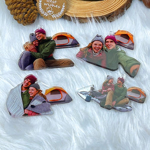 Custom Photo Gifts for Camping Couple Ornament 118acvp140924 - Ornament - GoDuckee