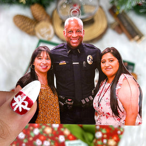 Custom Photo Gifts for Police Officer Ornament 121acvp140924 - Ornament - GoDuckee