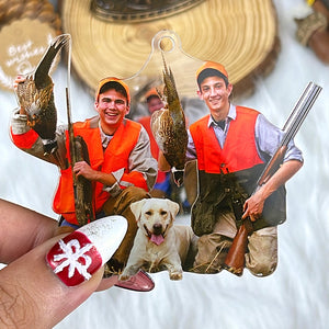 Custom Photo Gifts For Hunting Lovers Ornament 83acvp140924 - Ornament - GoDuckee