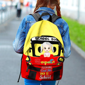 Personalized Gifts For Kid Backpack Bus Cartoon 04xqdc090724hh - Backpack - GoDuckee