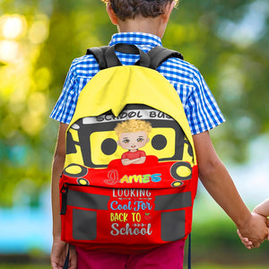 Personalized Gifts For Kid Backpack Bus Cartoon 04xqdc090724hh - Backpack - GoDuckee