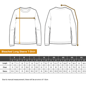 Personalized Bleached Shirt - Bleached Long Sleeve T-shirt mẫu (merchize - MC-B240-id-ds-ngay) ID: 9600 - Shirts - GoDuckee