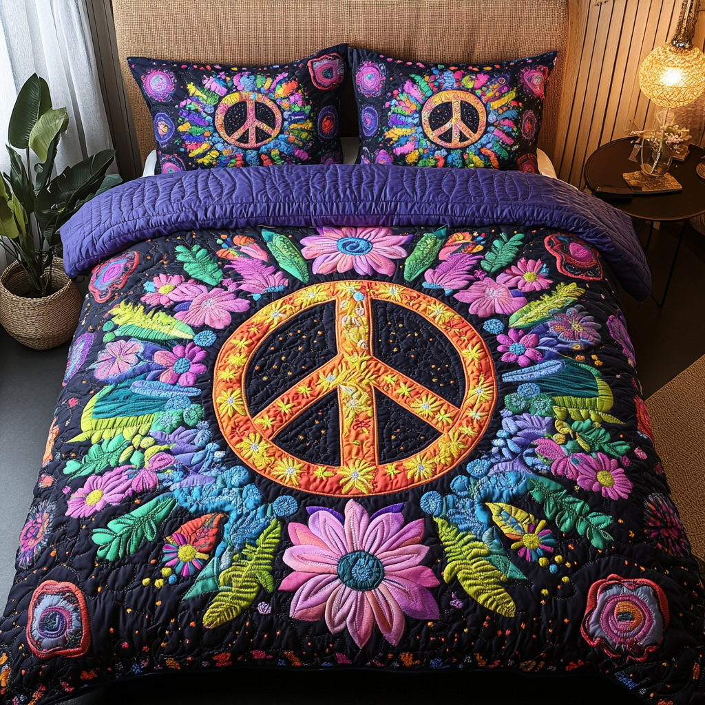 Gifts For Hippie Lovers Quilt Bed Set Boho Bliss - Blanket - GoDuckee