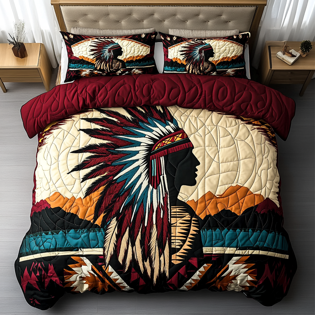 Gifts For Native American Quilt Bed Set Cultural Essence - Blanket - GoDuckee