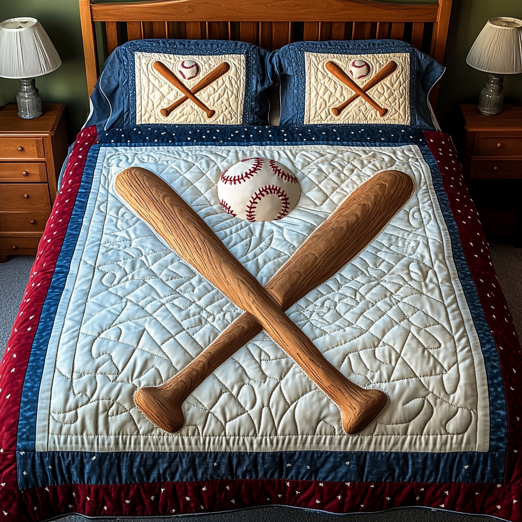 Gifts For Baseball Lover Quilt Bed Set Dugout Comfort - Blanket - GoDuckee