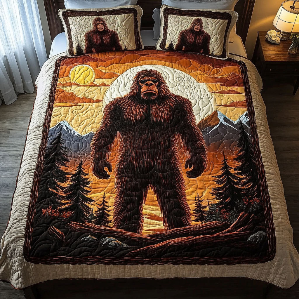 Gifts For Bigfoot Quilt Bed Set Dusk Watcher - Blanket - GoDuckee
