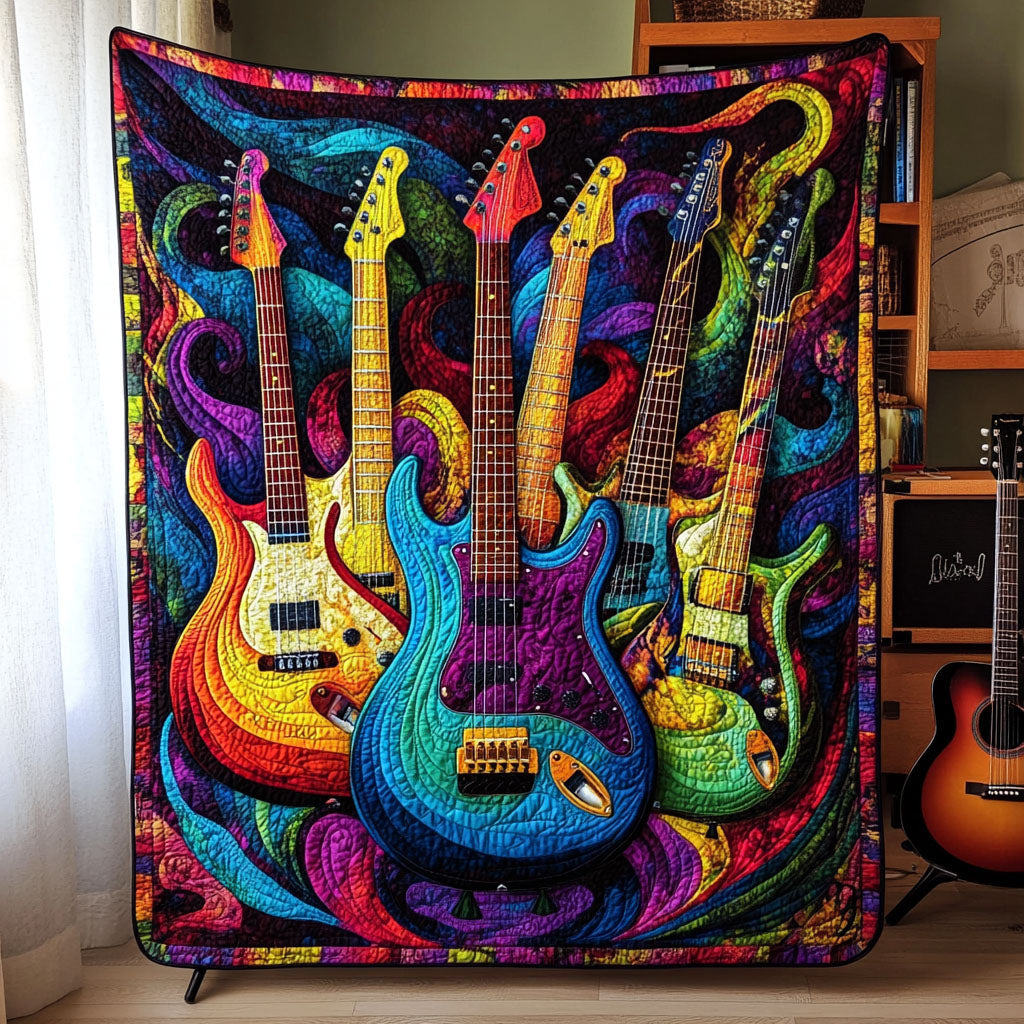 Personalized Gifts For Guitar Lover Blanket Electric Harmony Guitars - Blanket - GoDuckee
