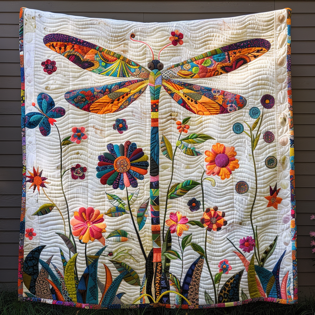 Gifts For Dragonfly Lover Blanket Enchanting Floral Dragonfly - Blanket - GoDuckee