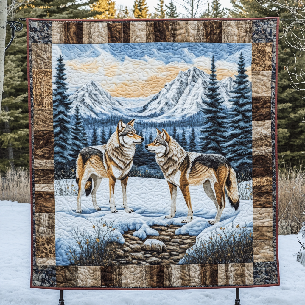 Gifts For Wolf Lover Blanket Forest Harmony - Blanket - GoDuckee