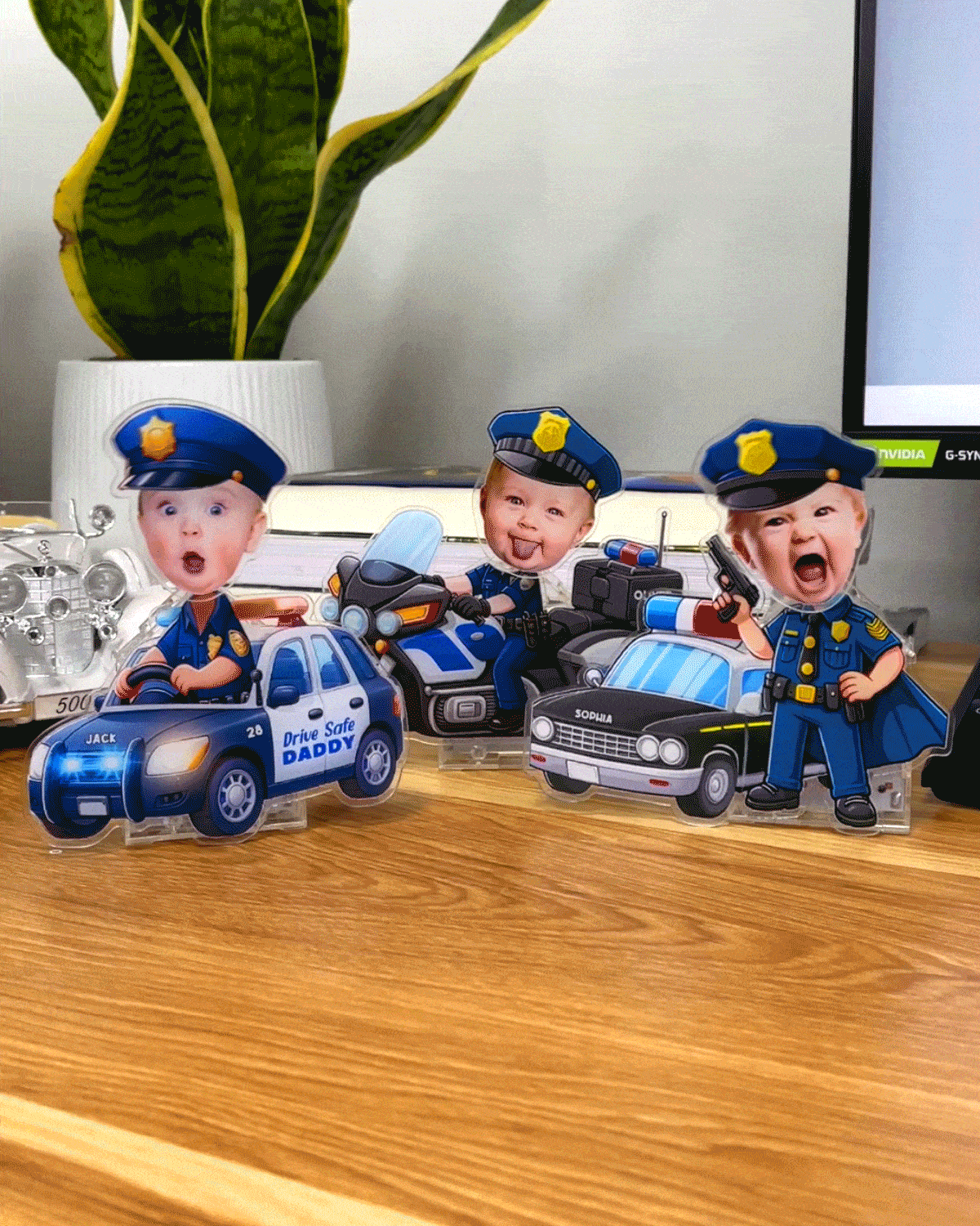 Custom Photo Gifts For Police Shaking Head Standee Cute Gifts - Shaking Head Standee - GoDuckee