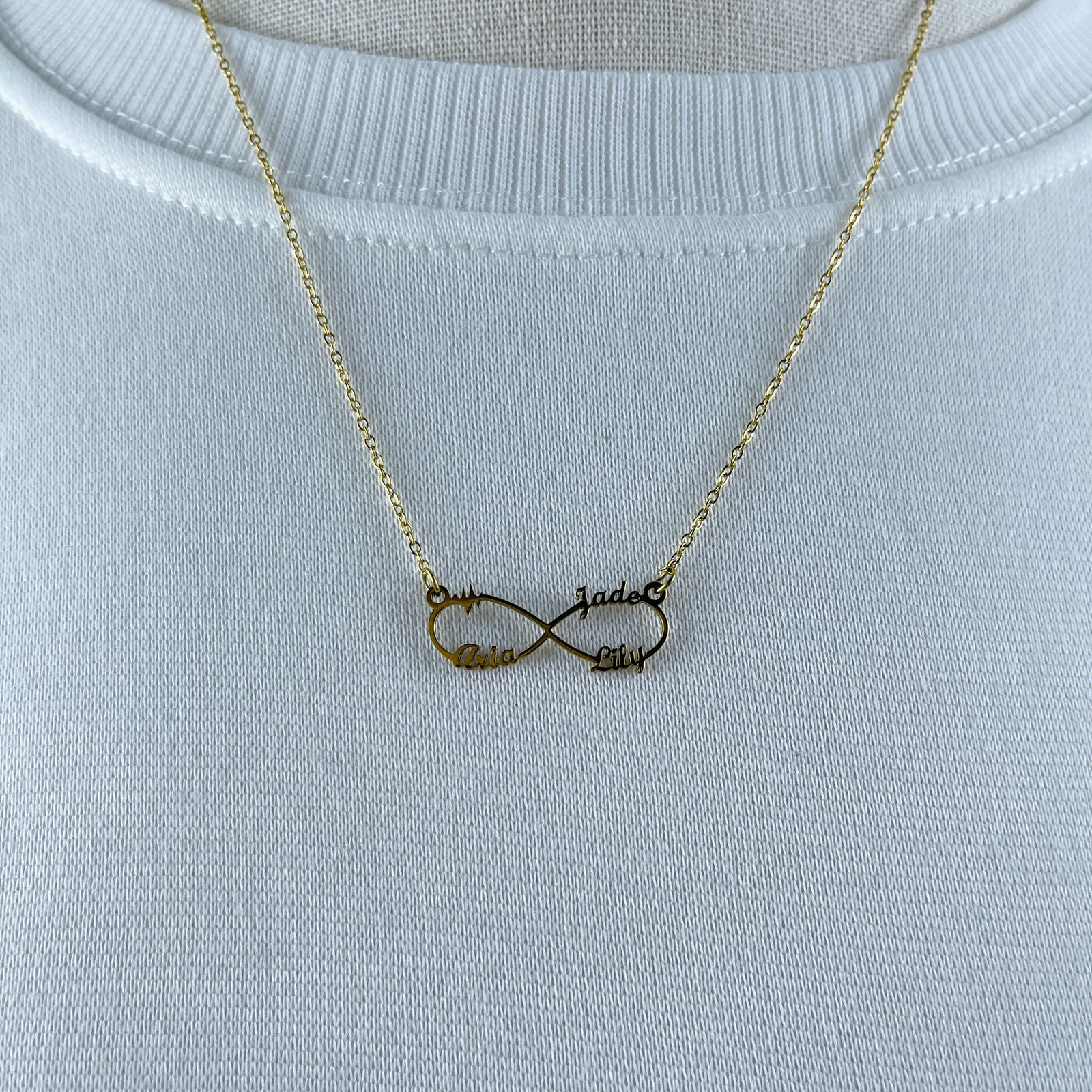 Personalized Name Necklace- Infinity Love Charm 15 16acxx140325 - Necklace - GoDuckee
