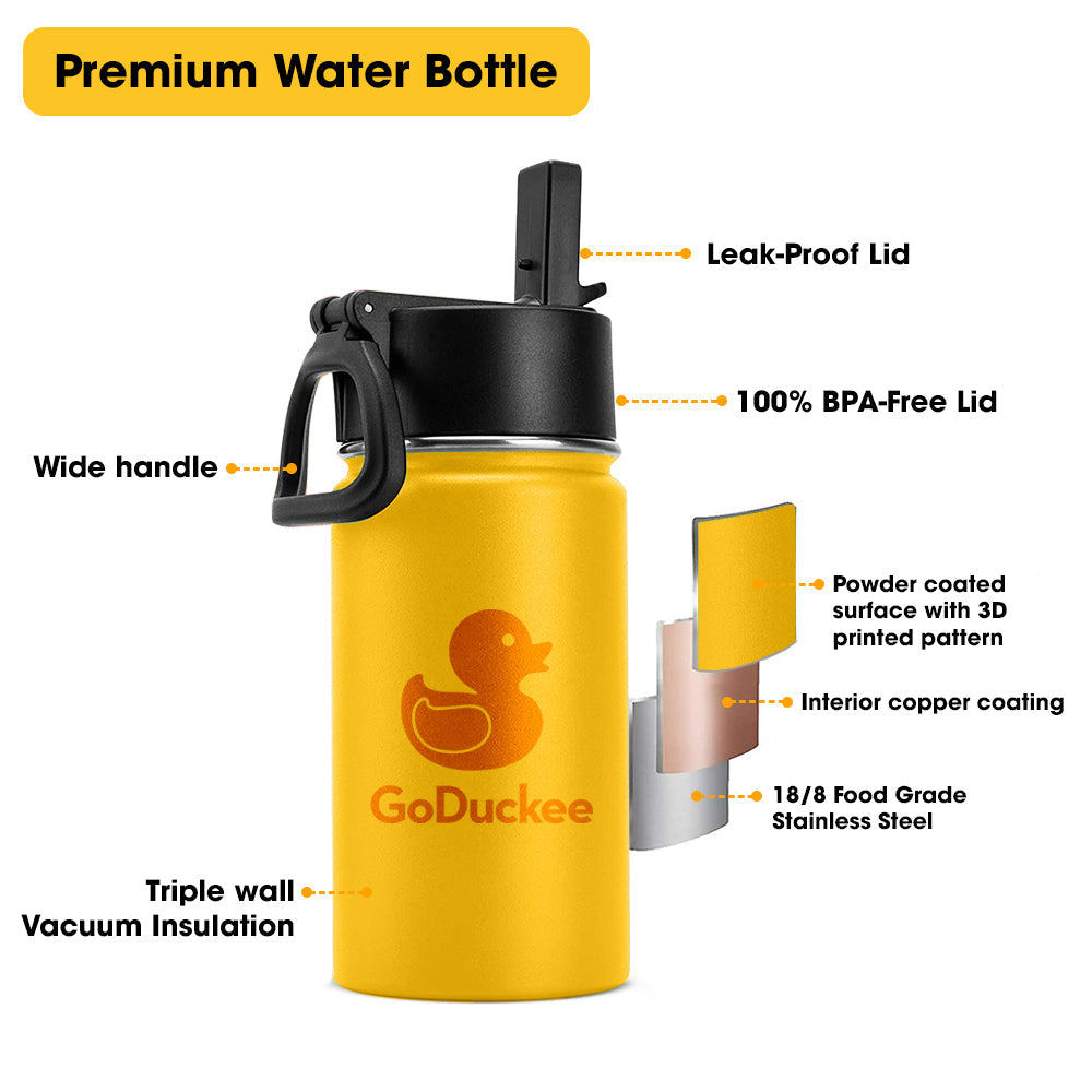 novelty gift vacuum insulated water bottle