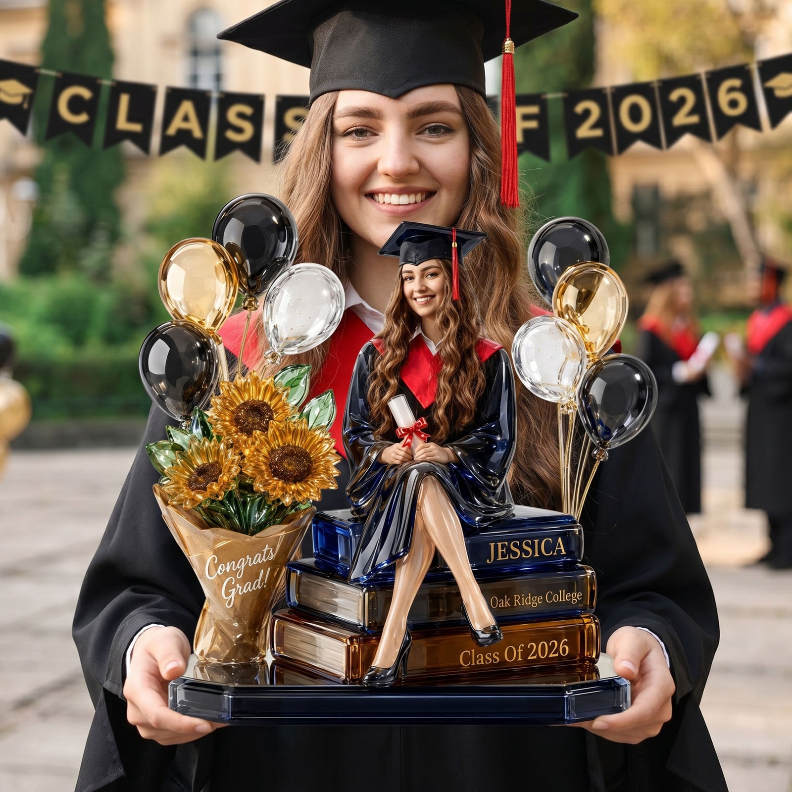 Graduation Memory Acrylic Plaque - Personalized Custom Photo Gifts For Graduations 01NATI120526 - Shaped Plaques - GoDuckee