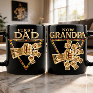 First Dad Now Grandpa Magic Mug - Personalized Gifts For Dads 03huti220526 - Coffee Mug - GoDuckee
