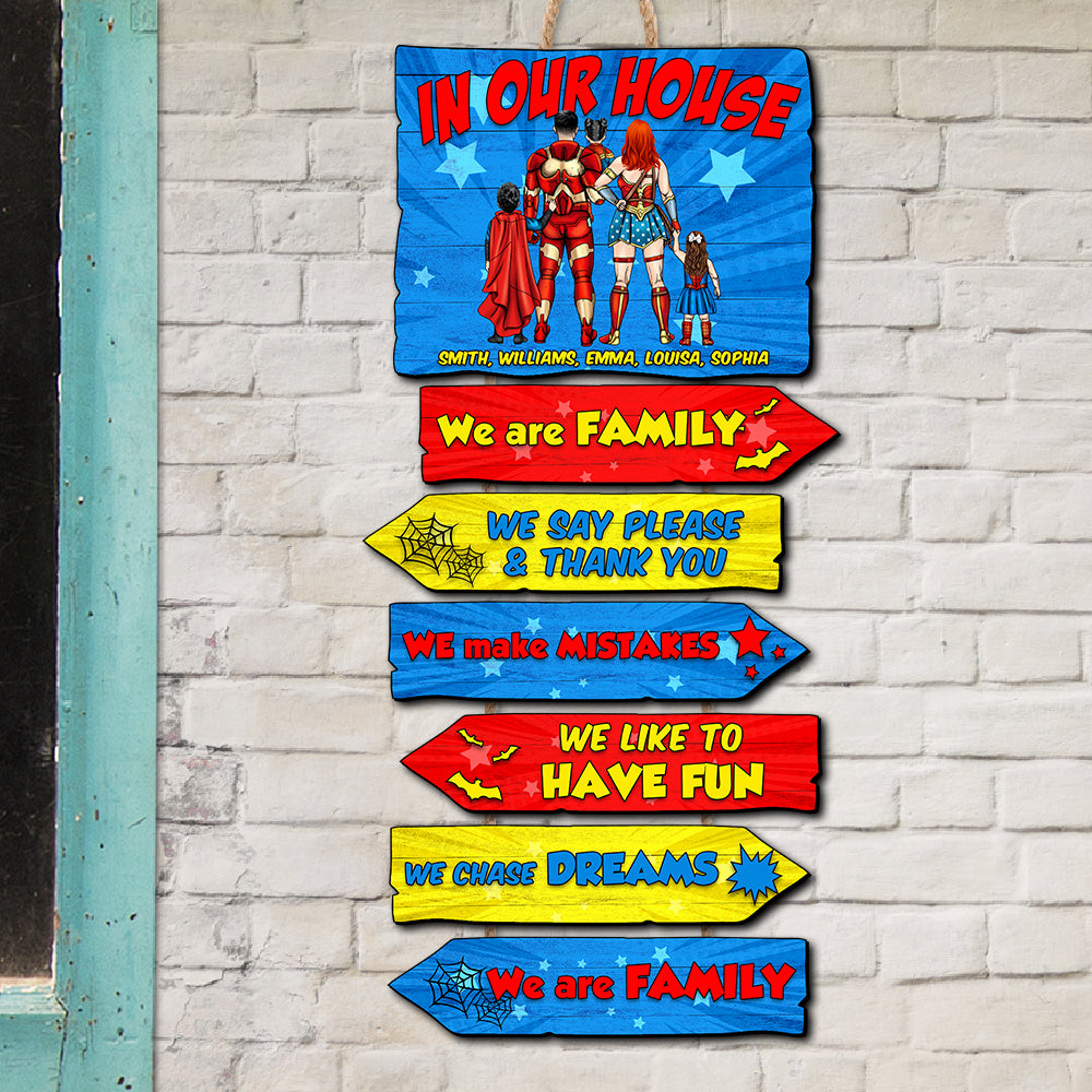 We Are Family, Personalized Pallet Wood Sign, Gifts For Family 01NADT020822TM - Wood Sign - GoDuckee