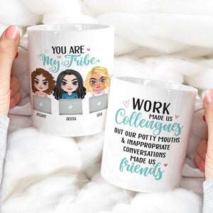 You Are My Tribe - Personalized Colleagues Coffee Mug - Gift For Colleagues - Coffee Mug - GoDuckee