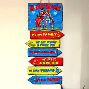 We Are Family, Personalized Pallet Wood Sign, Gifts For Family 01NADT020822TM - Wood Sign - GoDuckee