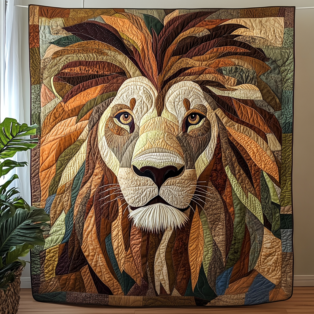 Gifts For Lion Lover Blanket Majestic Mane - Blanket - GoDuckee