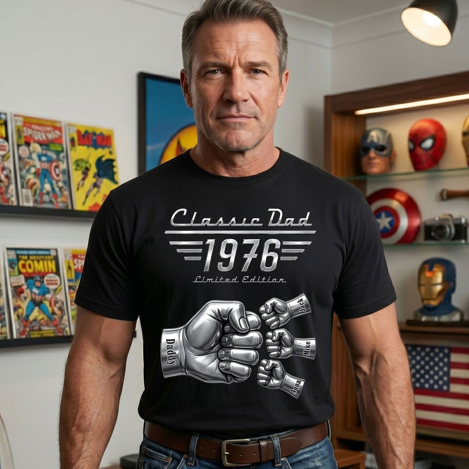 Classic Car Style Dad Shirt - Personalized Gifts For Dad 03nati190526 - Shirts - GoDuckee