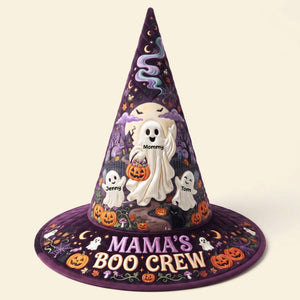 Mama's Boo Crew Quilted Witch Hat - Personalized Halloween Gifts 03TYTI120826 - Quilted Witch Hat - GoDuckee