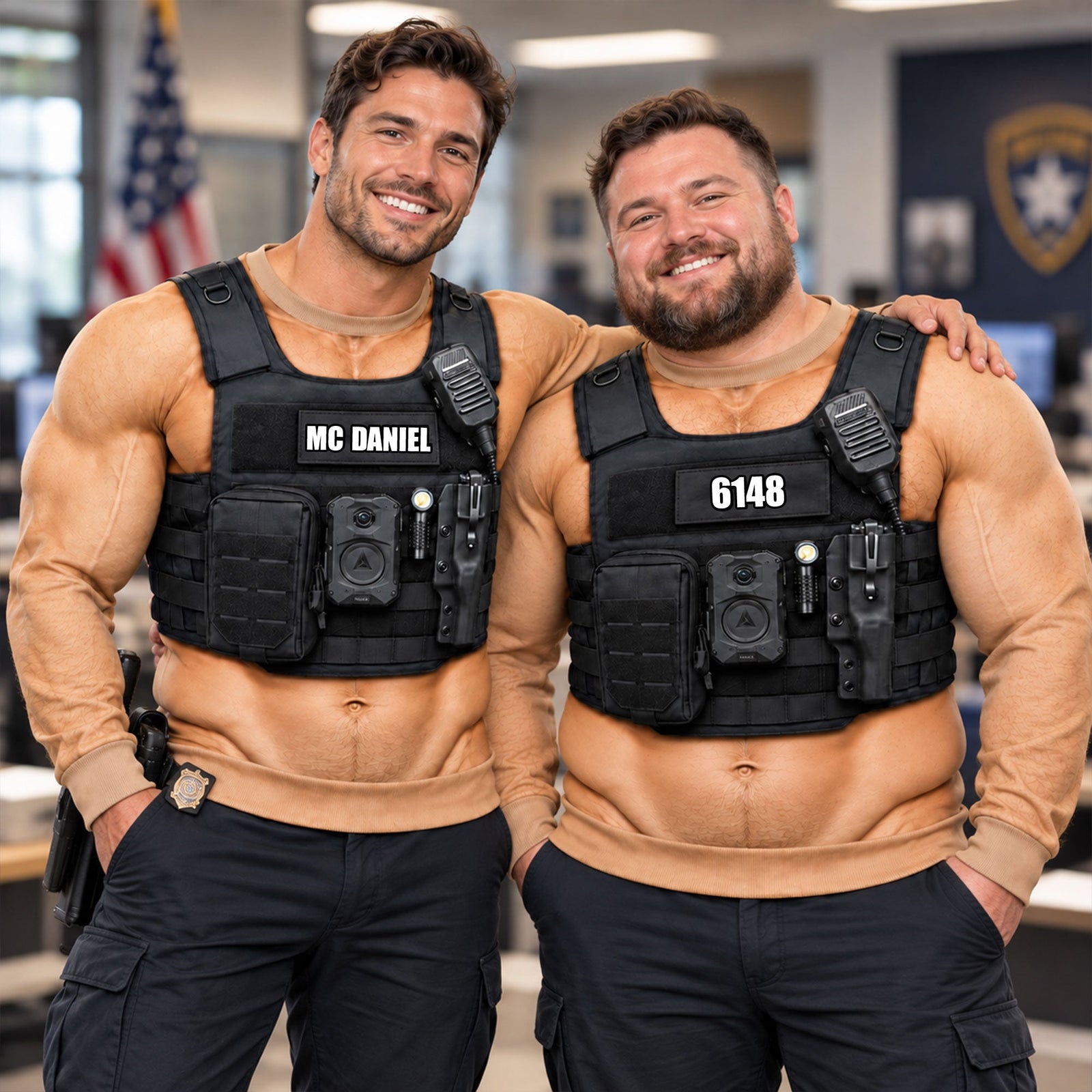 Police Officers Tactical Vest 3D Shirt - Personalized Gifts For Police Officers 02huti201026 - AOP Products - GoDuckee