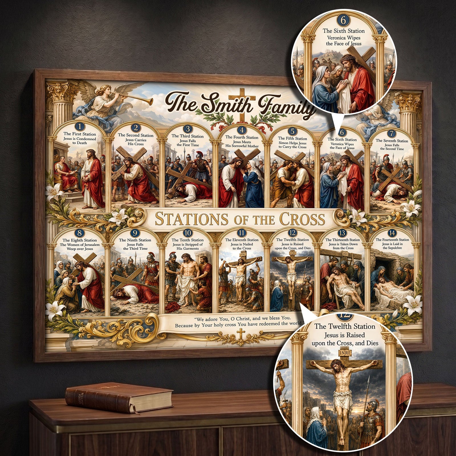 Jesus Carries The Cross Poster - Personalized Gifts For Christian 03HUTI200726 - Poster & Canvas - GoDuckee