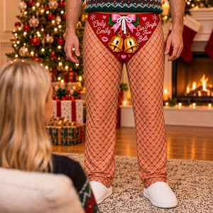 Naughty Jingle Bells Pajama Pants - Personalized Christmas Gift For Him 05NATI121026 - Pajama Pant - GoDuckee
