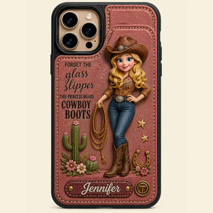 Cowgirl Leather Flip Wallet Phone Case - Personalized Gifts For Cowgirl 02nati020626 - Phone Case - GoDuckee