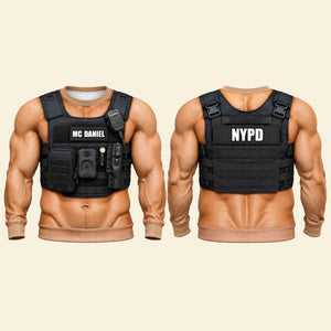 Police Officers Tactical Vest 3D Shirt - Personalized Gifts For Police Officers 02huti201026