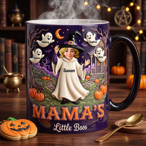 Grandma, Mama's Little Boos Magic Mug - Personalized Gifts For Halloween Magic Mug 05TOTI300726