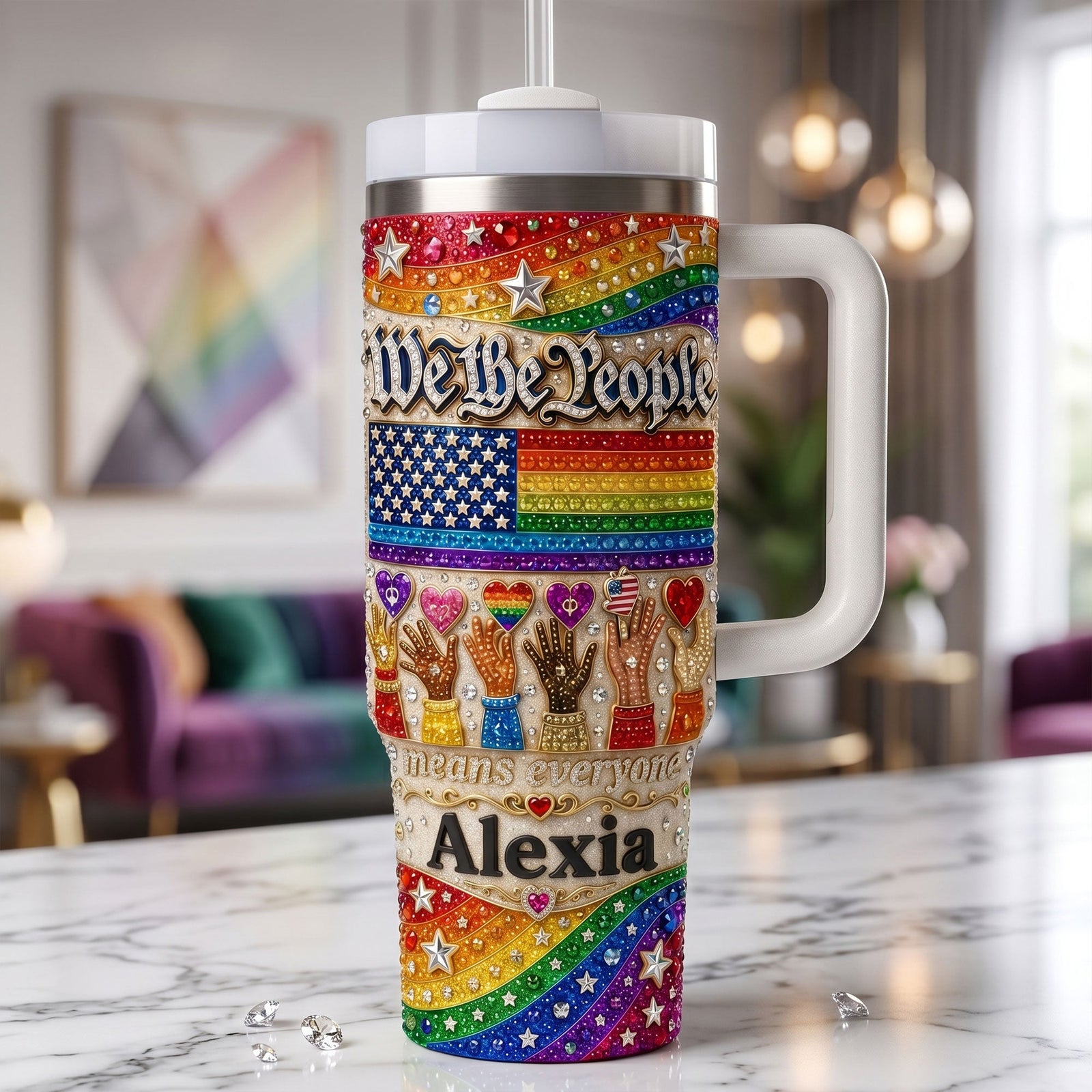 Pride Month We The People Tumbler - Personalized Gifts For LGBT 01pati150626 - Tumbler Cup - GoDuckee