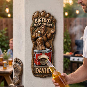 Bigfoot Wall Hanging Bottle Opener - Personalized Gifts 02hati210726
