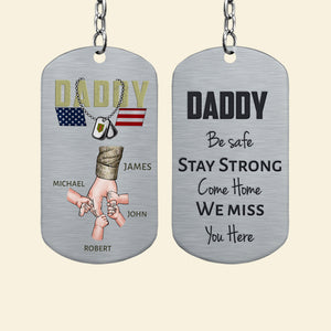 Personalized Gifts For Veteran Dad Keychain 01qhdc060524hh Father's Day Gift - Keychains - GoDuckee