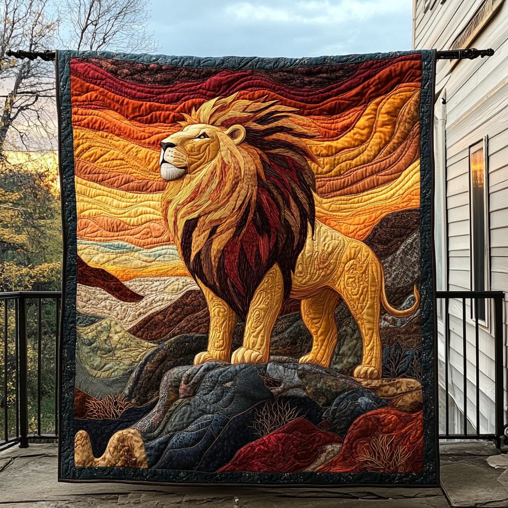 Gifts For Lion Lover Blanket Mountain Monarch - Blanket - GoDuckee