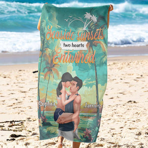 Personalized Gifts For Couple Beach Towel 01DGDC080724DA - Beach Towel - GoDuckee