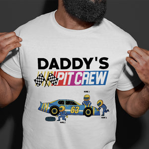 Daddy's Pit Crew Shirt - Personalized Gifts For Dad, Grandpa, Uncle - Shirts - GoDuckee