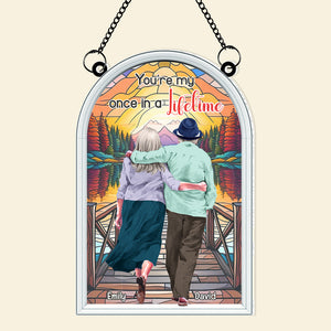 Personalized Gifts For Couple Suncatcher Ornament 03NALU210824TM - Ornament - GoDuckee