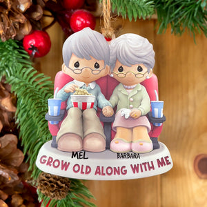 I Want To Grow Old With You, TT, Personalized Movie Old Couple Ornament, Christmas Tree Decor - Ornament - GoDuckee