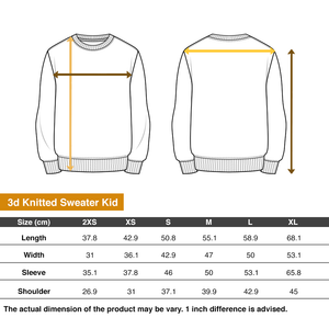 3D Knitted Ugly Sweater mẫu + thêm áo trẻ em (Zimo / Gary) - AOP Products - GoDuckee