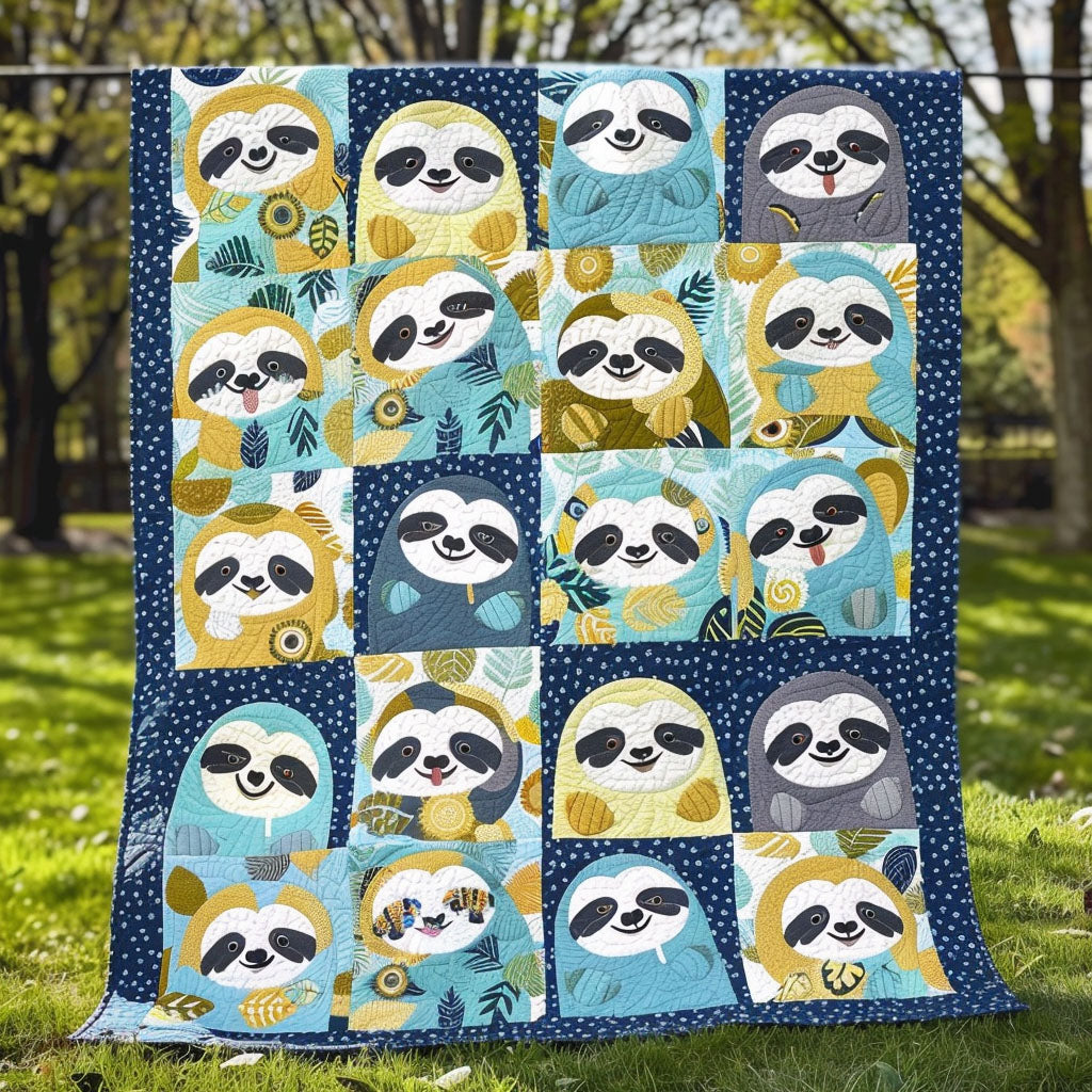 Gifts For Sloth Lover Blanket Relaxed Sloth Vibes - Blanket - GoDuckee