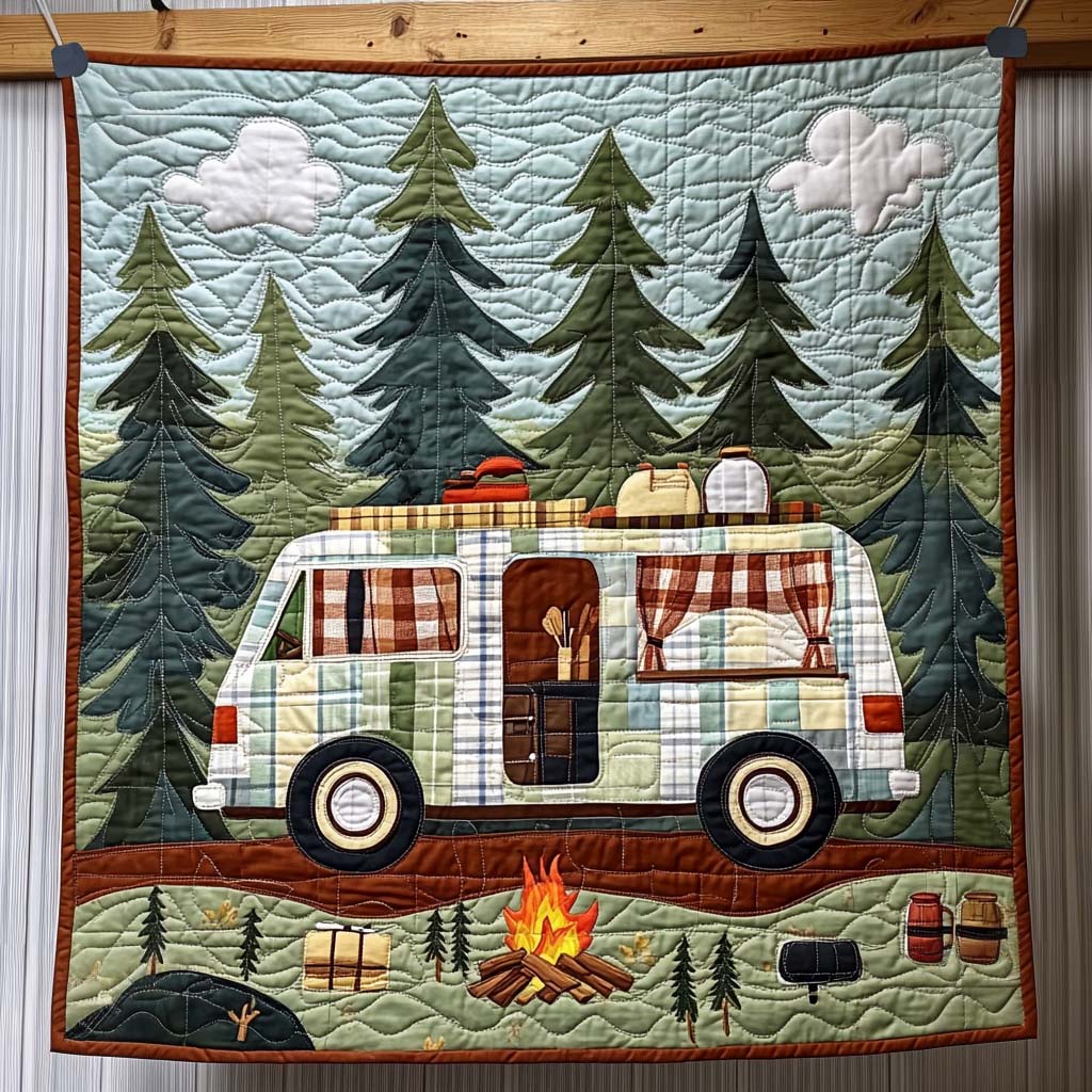 Gifts For Camping Lover Blanket Scenic Camp - Blanket - GoDuckee