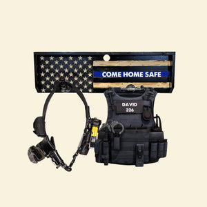 Come Home Safe, Police's Uniform - Personalized Christmas Ornament - Christmas Gift For Police Officer - Ornament - GoDuckee