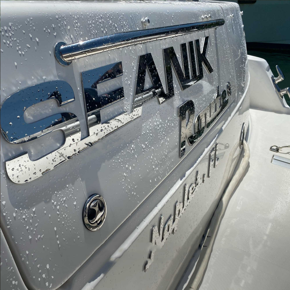 Boat 3D Letters Name Custom Metal Emblems With Double-sided Adhesive Tape - Emblems - GoDuckee