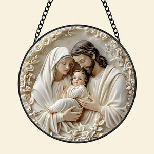 Gifts for Religious People Stained Glass The Holy Family 02kadc060924 - Ornament - GoDuckee