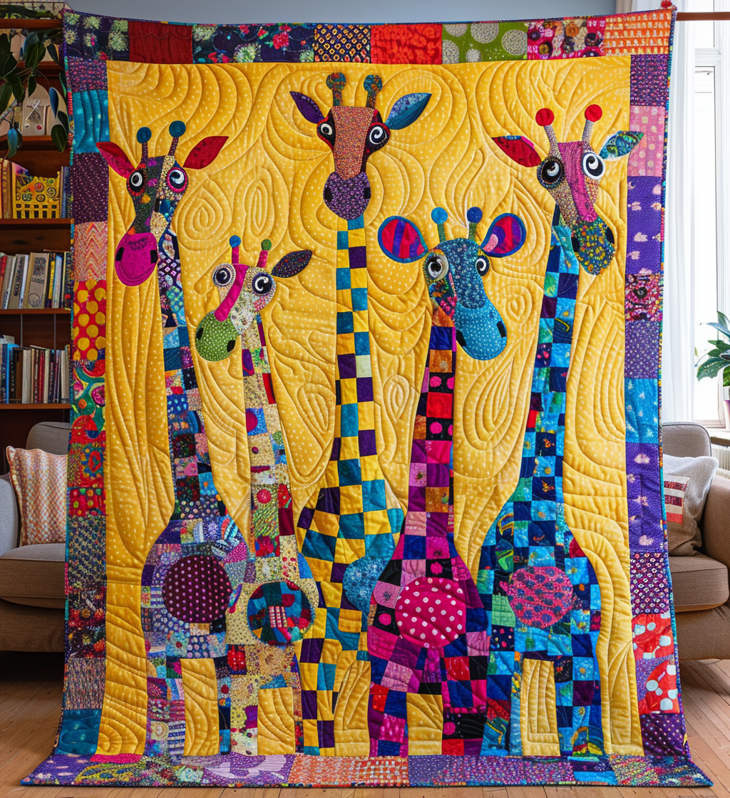 Gifts For Giraffe Lover Blanket Whimsical Giraffe Wonderland - Blanket - GoDuckee