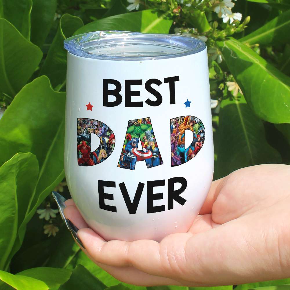 Best Dad Ever, Personalized tumbler, Father's Day Gift, Birthday Gift For Dad - Tumbler Cup - GoDuckee