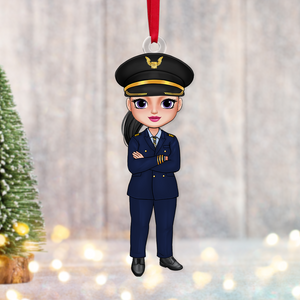 Personalized Gift For Pilot Acrylic Ornament 03ACPU121124 - Ornament - GoDuckee