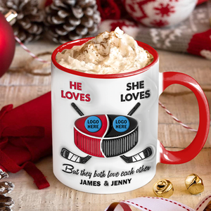 Personalized Gifts For Ice Hockey-loving Couple Coffee Mug 02hupu221124 - Coffee Mug - GoDuckee